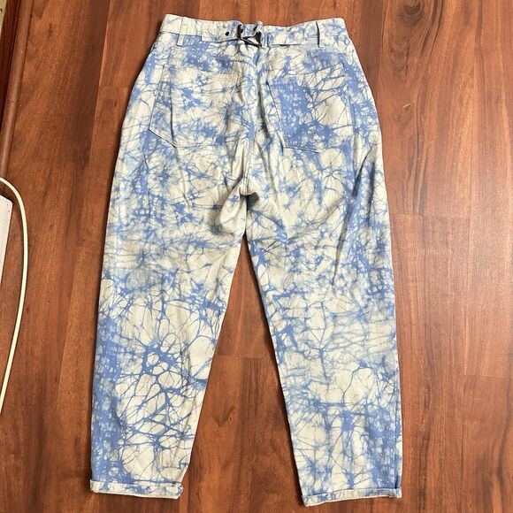 Rachel Comey x Target Size 10 Jeans Blue Marble Tie Dye High Rise - Picture 6 of 7
